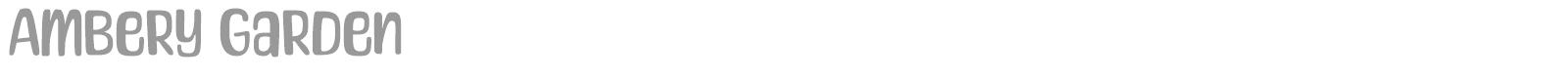 Ambery Garden font preview